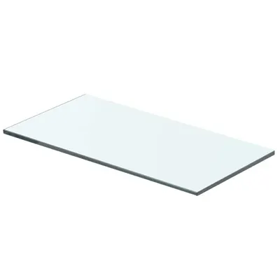 vidaXL Raft din sticlă transparentă, 40 x 15 cm