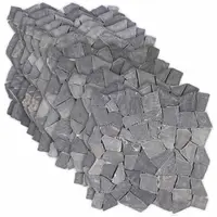 vidaXL Plăci de mosaic Gri închis 30 x 30 cm Marmură