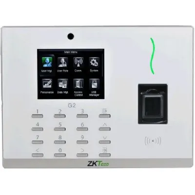 Terminal de pontaj si control acces identificare cu amprenta si RFID ZKTeco G2