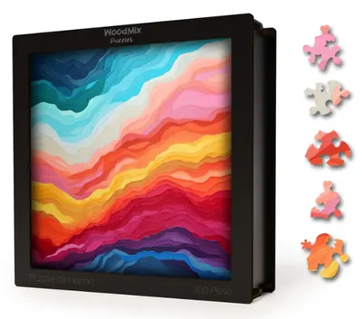 Puzzle din lemn - Gradient - Electric Fusion