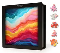 Puzzle din lemn - Gradient - Electric Fusion