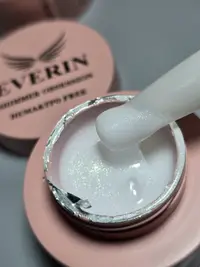 Shimmer Obsession Gel Everin 50gr- Milky White cu Sclipici 04 - SO-04-50