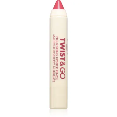puroBIO Cosmetics Twist&Go ruj nutritiv in creion culoare Indian Pink 2.9 g