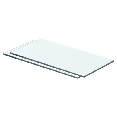 vidaXL Rafturi, 2 buc., 40 x 15 cm, panouri sticlă transparentă