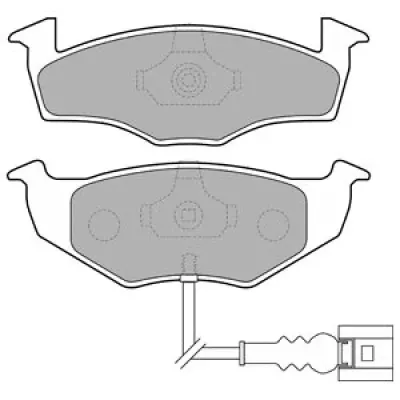 Set placute frana, frana disc DELPHI LP1709