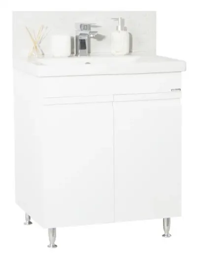 Set Baza front MDF si Lavoar seria 786, 70 cm, alb