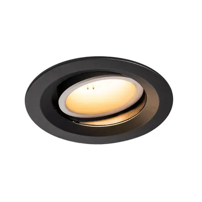 Spot incastrat, NUMINOS MOVE M Ceiling lights, black Indoor LED recessed ceiling light black/white 2700K 55° rotating and pivoting