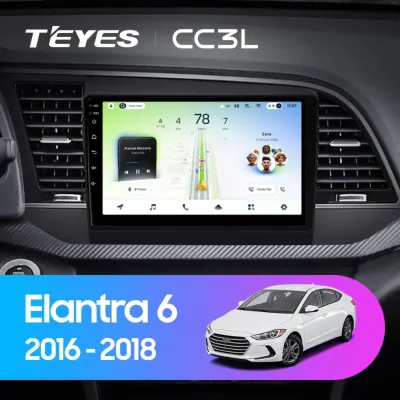 Navigatie Auto Teyes CC4L DTS Hyundai Elantra 6 2018-2020 6+64GB 9" QLED Qualcomm 2Ghz, Android 4G Bluetooth 5.1 DSP