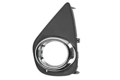 Capac bara fata Stanga cu locas lampa ceata, plastic, crom/negru potrivit TOYOTA YARIS, YARIS/HATCHBACK dupa 2010 2014-2017