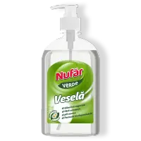 Nufăr Verde Veselă Cu Glicerină și Mușețel, Detergent Biodegradabil Pentru Vase, 500 Ml