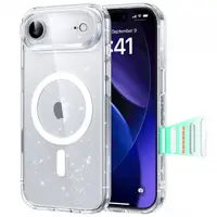 Husa MagSafe pentru Apple iPhone 17 Air, ESR, Classic Hybrid Shimmer, Transparenta