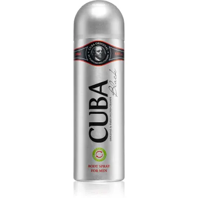 Cuba Black deodorant spray pentru bărbați 200 ml