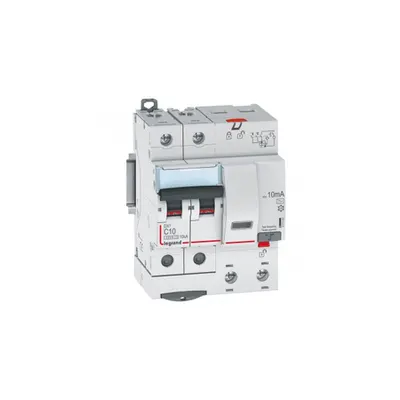 Siguranta automata cu protectie diferentiala 6000 -10 kA -2P-230 V~ -10 A -10 mA -AC type