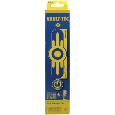 Set Cadou Fallout Desk Pad and Coaster - Vault-Tec
