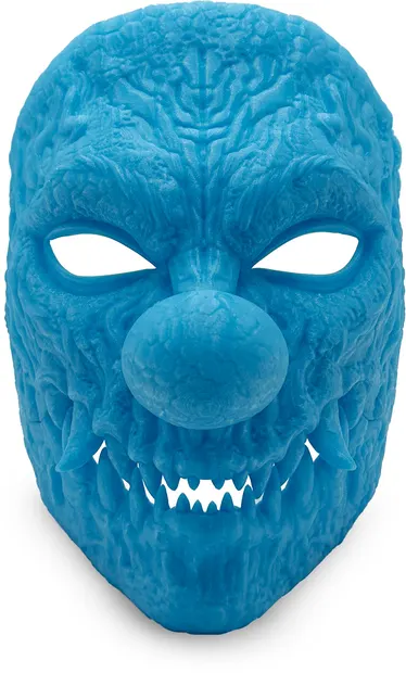 Print 3D de la 3D Morph Lab - Clown, mască facială, albastră, luminescentă