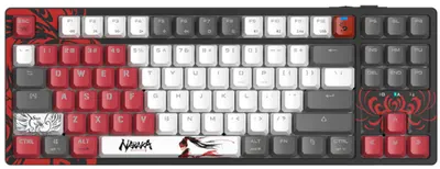 Tastatură mecanică A4Tech - WS87 Naraka, wireless, Bloody BLMS Red, RGB, neagră
