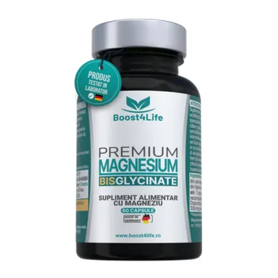 Magneziu Bisglicinat Premium, Boost4Life | 60 capsule