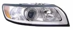 Far fata Dreapta (H7 H9, electric, cu motor, culoare insert: argintiu) potrivit VOLVO S40 II, V50
