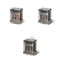 Releu de putere - 3 contacte, 16 A, ND (contact normal deschis), deschiderea contactului ≥ 3 mm, 110 V, Standard, C.C., AgCdO, Implantabil (PCB), Niciuna