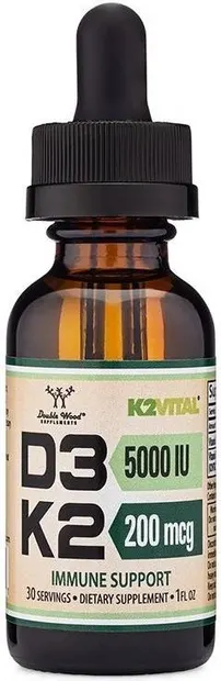 D3 + K2, 29.6 ml, Double Wood