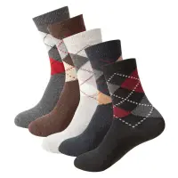 Set 5 perechi de sosete pentru barbati, SS055, Multicolor, marime universala (39-43)