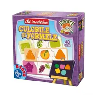 Joc Educativ, D-Toys, Sa Invatam Culorile si Formele, 48 Piese