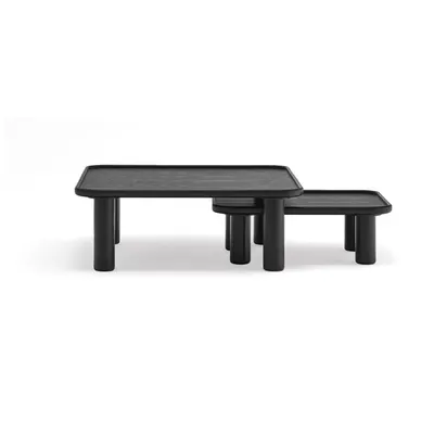 Set 2 măsuțe auxiliare Teulat Nest, negru
