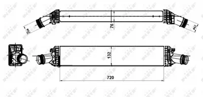 Intercooler Potrivit Audi A4 Allroad B8, A4 B8, A5, A6 Allroad C7, A6 C7, A7, A8 D4, Q5; Porsche Macan 2.0 2.7d 3.0d 06.07