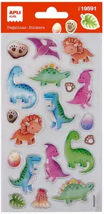 Stickere epoxidice volumetrice Apli Kids - Baby dinozauri, 20 buc