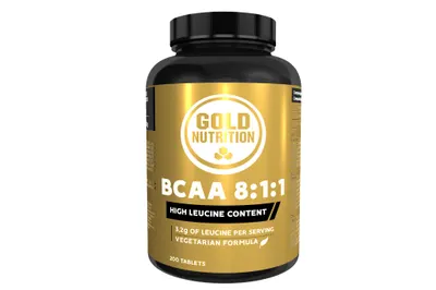 Aminoacizi, GoldNutrition, BCAA 8:1:1, 200 tablete
