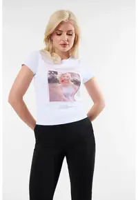 Tricou Marilyn Monroe Collection W6BI51K6658 - Alb