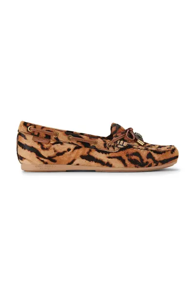 Kurt Geiger London mocasini pentru femei din piele întoarsă Eagle Moccasin Camel