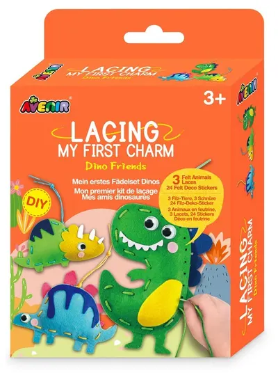 Set creativ Avenir - Coaseți-vă mascote, dinozauri