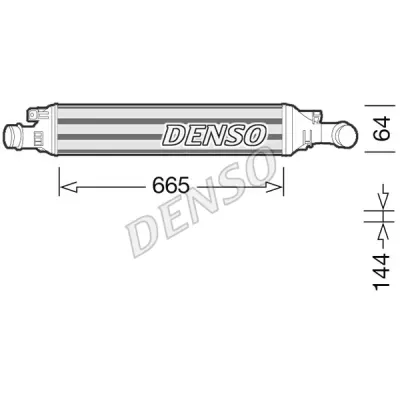Intercooler, compresor DENSO DIT02036