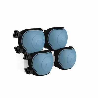 Set de protectie Scoot and Ride genunchiere si cotiere marime XXS steel