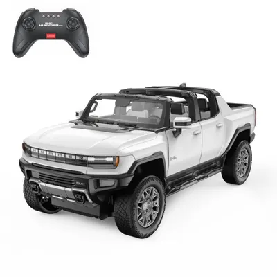 Masinuta cu telecomanda Rastar Jeep Hummer EV cu portiere care se deschid 1:16