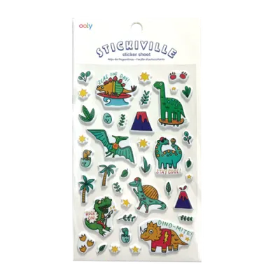 Abtibilduri pufoase Dinozauri Stickiville Dino-Mite!
