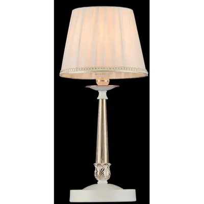 Veioza Elegant Torrone 1 bec,dulie E14,230V,Diam. 20cm ,H43cm,Alb-Auriu