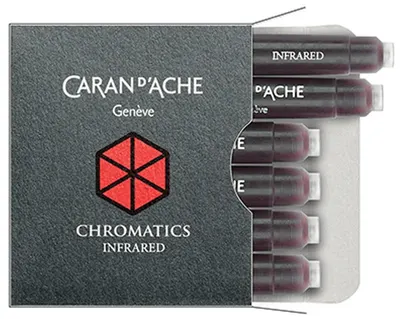 Rezerve stilou Caran d'Ache Chromatics – Rosu, 6 bucati