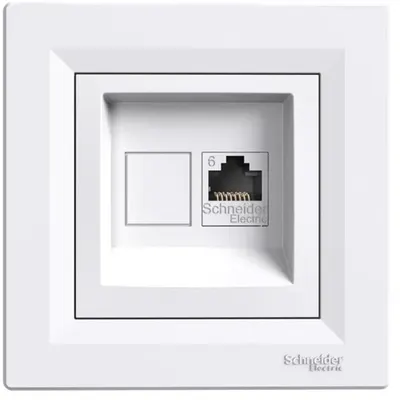Priza de Date RJ45, Cat6, UTP, Schneider Asfora