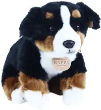 Jucărie de pluș Rappa Eco Friends - Câine de munte bernese, așezat, 25 cm