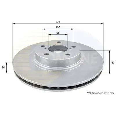 Disc frana COMLINE ADC0811V