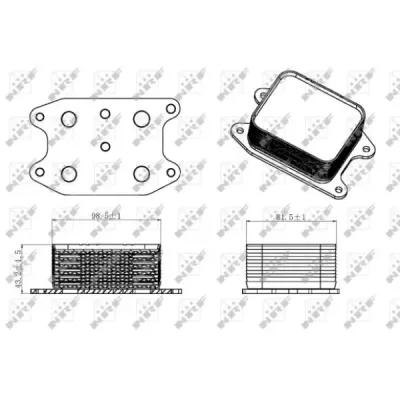 Radiator ulei, ulei motor NRF 31329
