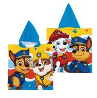 Prosop de plajă, Poncho, pentru copii, model Paw Patrol, 55x55 cm, Arditex