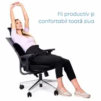 Husa pentru perna ortopedica lombara Suporto Classic negru