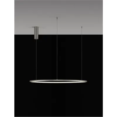 Lampa suspendata TARQUIN Bruched Champagne Silver Aluminum & Silicone LED 48 Wat 230 Volt Lm 3000K IP20