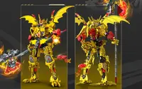 Constructor Sembo Block: Robot transformabil 2 în 1 - Golden Qilin, 463 piese