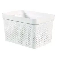 Coș de depozitare Curver Infinity Dots, 17 l, alb