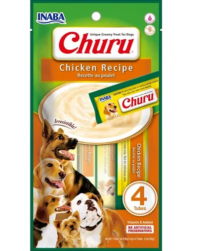 INABA Churu Chicken recipe 4x14g pui crema pentru caini