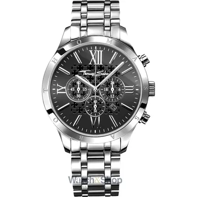 Ceas Thomas Sabo Thomas Sabo WA0015-201-203 Rebel Urban Chronograph Mens Watch 43mm 5ATM